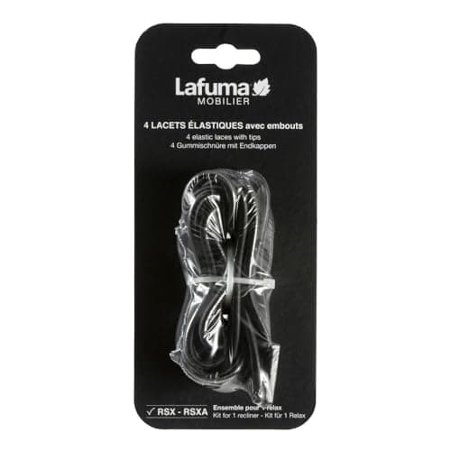 Image of Lafuma Mobilier LFM2322 Elastic Laces Ideal for RSX and RSXA - Black (Set of 4)