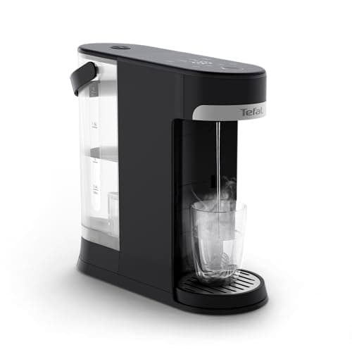 Image of Tefal Instant Hot Water Dispenser, 2L Removeable Tank, Variable Temperatures & Cup Size Settings, Adjustable Cup Height, Descale Setting, One-Touch Operation, Energy-Saving, Quiet, BR3508G0, Black