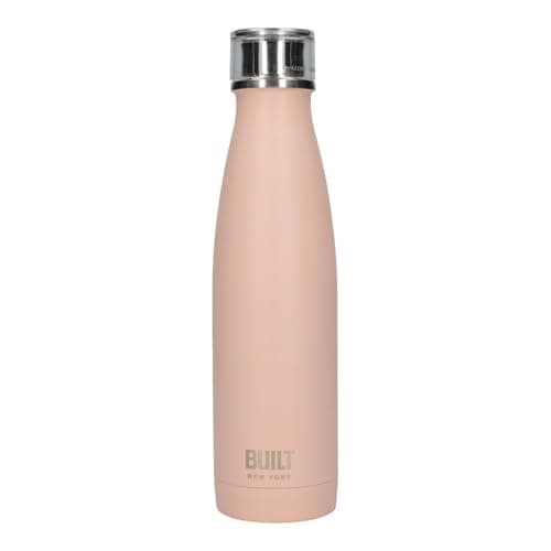 Image of Built Perfect Seal Double-Walled Insulated Stainless Steel Water Bottle, 480 ml, Pale Pink