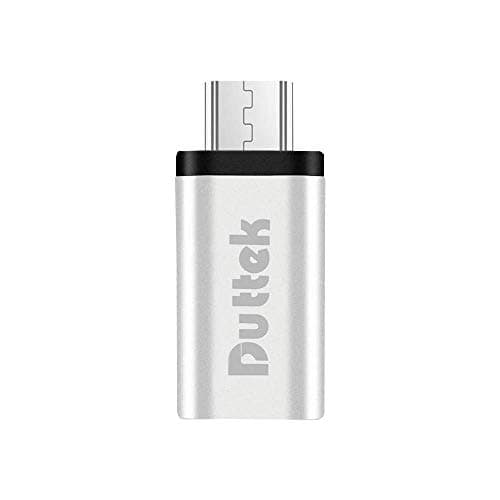 Image of Duttek USB3.1 Type C OTG Adapter, USB C Female to Micro USB Male OTG (On the Go) Converter Data Sync Adapter for S7,S7 Edge, LG G4, Nexus 6 (Silver-OTG)