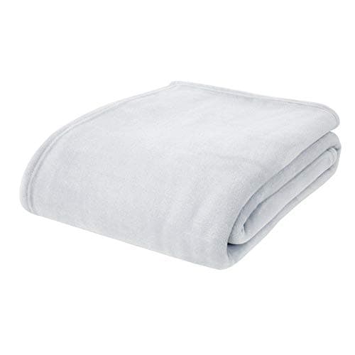 Image of Catherine Lansfield Extra Large Raschel Velvet Touch 200x240cm Blanket Throw Silver Grey