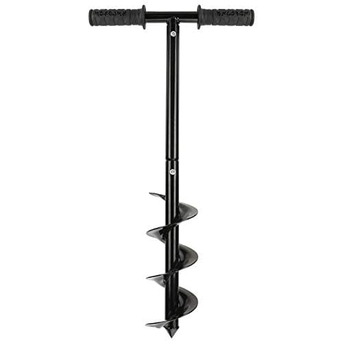 Image of Aceshop Garden Auger Drill Bit Set, Earth Auger Drill with Non-Slip Handle Garden Auger Spiral Drill Rapid Planter Fence Post Auger for Planting Trees, Deep Cultivating, Seedlings, 10 x 60cm