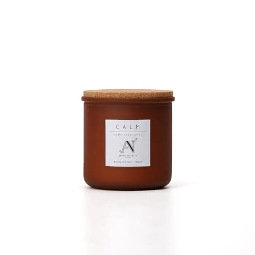Image of Aroma Naturals Aromatherapy Scented Candle, Gifts for Women & Men – Lavender Scented Candles Gift, Lavender Promotes Sleep, Relieves Stress, 425G (Calm (Cardamon,Ginger,Lavender))
