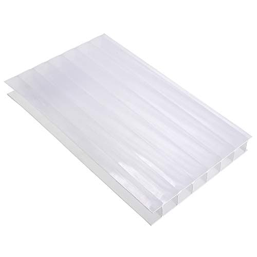 Image of Opal, 2.1 x 3m (Width x Length) 10mm Multiwall Polycarbonate Sheets Poly Plastic Roof Panel for Lean-to Canopy Conservatory