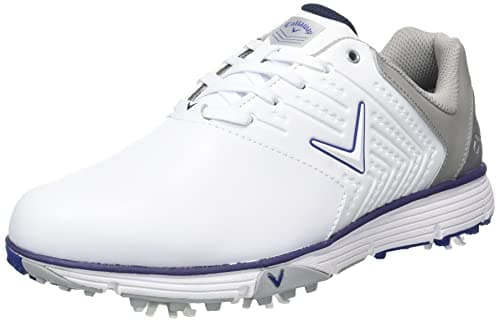 Image of Callaway Men's M574 Chev Mulligan Golf Shoes, White Navy, 11 UK