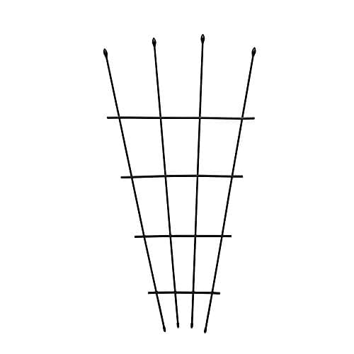 Image of Garden Gear 1.2 Metre Fan Pot Trellis, Plastic Coated Steel Outdoor Decorative Plant Support, Weather Resistant (1)