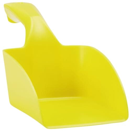Image of Vikan 56756 Hand Scoop – 1 Litre Yellow Polypropylene Hygienic Food-Grade Scoop