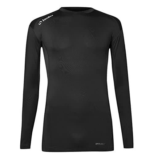Image of Sondico Mens Base Core Long Sleeve Base Layer Top Black L