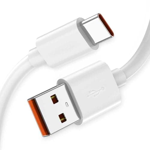 Image of OcioDual USB Type C 2 m 6A 148BA Cable White Charging Cable and Data Cable Quick Fast Charge Cable for Mobile Phones Smartphones Tablets