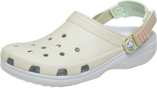 Image of Crocs, Unisex Adult, Classic Turbo Clog, Bone, 6 UK Men/ 7 UK Women
