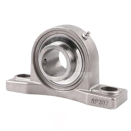 Image of CJKXPZMH 1PCS SUCP206 Stainless Steel Outer Spherical Bearing Belt Base Insert Bearings Waterproof Rustproof
