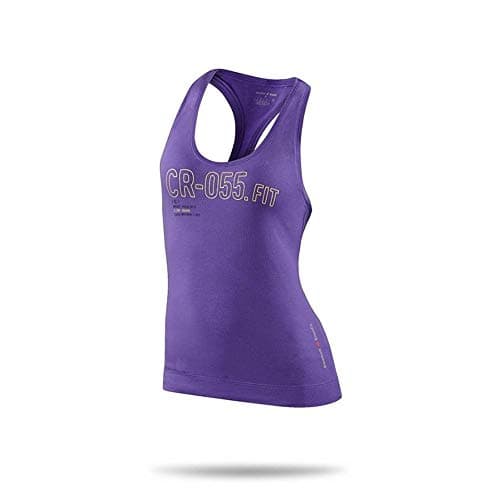 Image of Reebok Crossfit Women's Purple PlayDry Performance Burnout Tank Top Z89320 (X-Small)