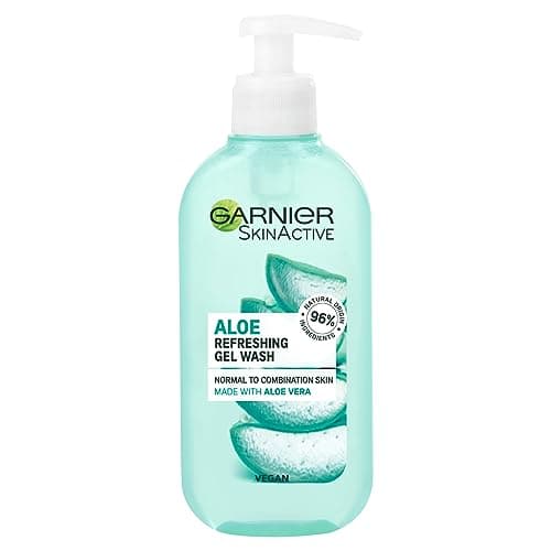 Image of Garnier Natural Aloe Extract Gel Wash Normal Skin, 200 ml [Packaging may vary]