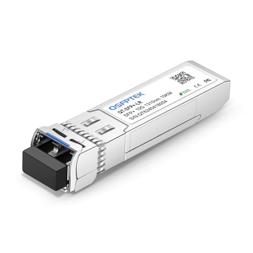 Image of QSFPTEK 10G-LR 10km SFP+ Module 10GBASE-LR 1310nm 10km DDM LC 10gb SFP+ Transceiver for Cisco SFP-10G-LR, Ubiquiti UF-SM-10G, Mikrotik, Netgear, Zyxel, Qnap NAS, D-Link, and Other Open Switches