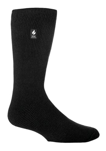 Image of HEAT HOLDERS - Mens & Womens 2.3 Tog Original Thermal Socks | 3 Sizes | Thick Warm Fluffy Insulated Socks for Winter | Ideal for Raynauds (12-14, Black)