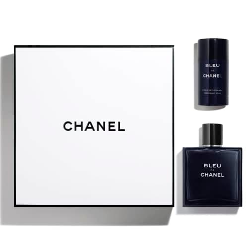 Image of Chanel Bleu De Chanel Set with Eau De Toilette Spray 100ml and Deodorant Stick 60g