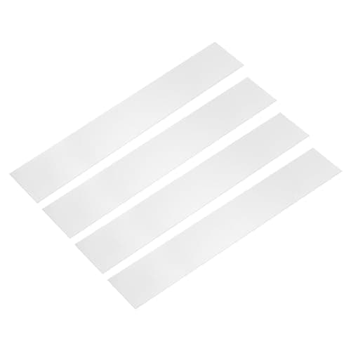 Image of sourcing map 4 Pcs Stainless Steel Strips, 0.04"(1mm) Thick 304 Stainless Steel Metal Shim Stock 2"x12"(51x310mm) Stainless Steel Flat Bar Gap Filler Trim Strip for DIY Craft Making