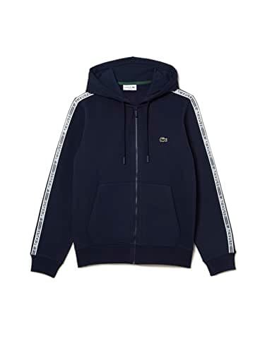 Image of Lacoste Men's Classic Fit Sweatshirt, Navy Blue, L