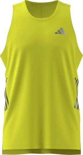 Image of adidas Men's ADI365 Running Climacool Iconic Tank, Solar Yellow, L