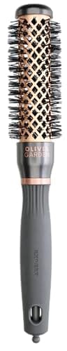 Image of Olivia Garden Expert Blowout Heat - Nylgard Bristles - 25mm – Bronze - High-performance Blowout Hair Brush designed to manage and control thicker, frizzy hair professionally
