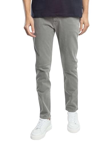 Image of Replay Men's Anbass Hyperflex Colour Xlite Jeans, 214 Dim Grey, 31 W/34 L
