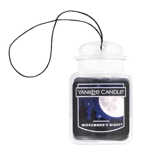Image of Yankee Candle Car Jar Ultimate Scented Air Freshener | Midsummer’s Night | Lasts up to 4 Weeks