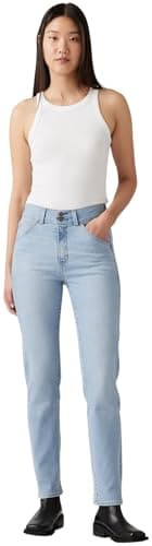 Image of Levi's Women's Jeans Tailored 724 High Rise, Straight Fit, Blue (Tall Glass of Water), W30/L32