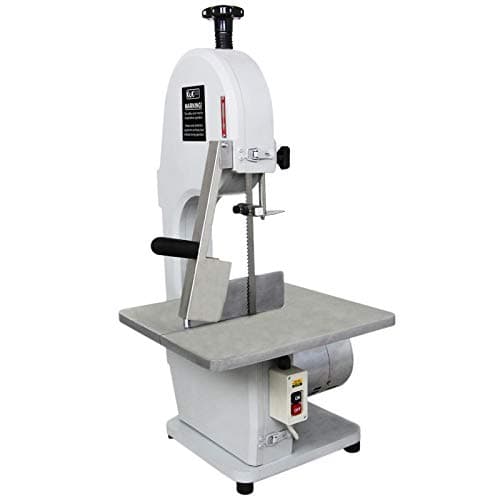 Image of Commercial Bone Saw Bandsaw Butchers Meat Cutting Slicer Frozen Pork Fish Ribs Cut Restaurant Blades Electric Machine