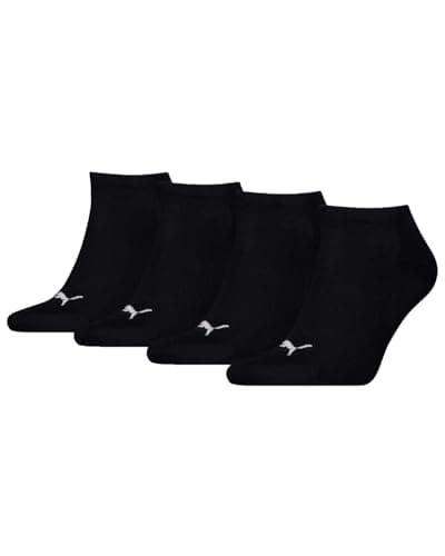 Image of PUMA 4 Pairs Sneaker Socks Black 6-8 (39/42)