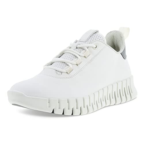 Image of ECCO Womens Gruuv W White Light Grey Sneaker, White Light Grey, 5-5.5 UK Narrow