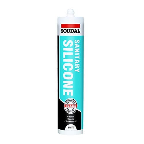 Image of Soudal Sanitary Silicone White 290ml Cartridge