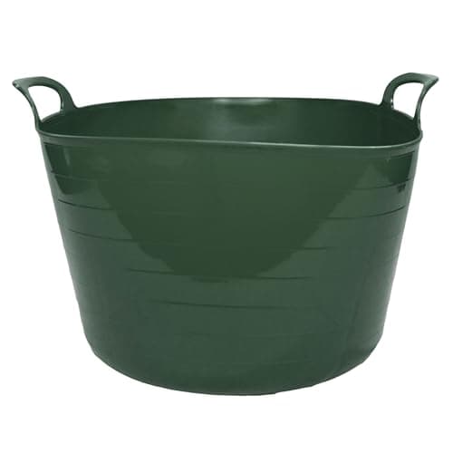 Image of Neat. 75L Flexi Tubs - Versatile Large Garden Tubs with Handles, Handy Builders Heavy Duty, Bath & Flexi Bucket, Durable Bucket for Home & Garden (Dark Green - Pack of 1)