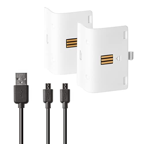 Image of snakebyte Battery Kit - 2 Batterys 800mAh Each - white - compatible with all XBOX One Controllers and with snakebyte Twin Charge X Charging Station