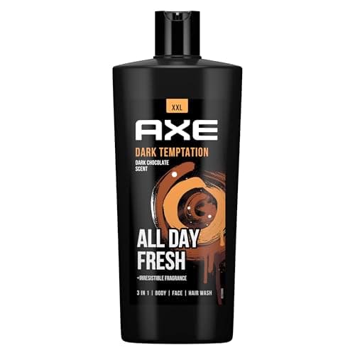 Image of Axe Dark Temptation XXL 3-in-1 Shower Gel & Shampoo for Long-Lasting Freshness and Fragrance After the Shower, Dermatologically Tested 700 ml