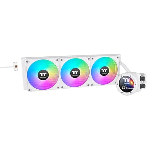 Image of Thermaltake TH420 V2 Ultra EX ARGB AIO Cooler/Snow/Water Block 2.1" LCD/Fan 140 * 3/Magnetic Quick Connection/MB ARGB Sync Control/LCD Software Control/CL-W428-PL14SW-A