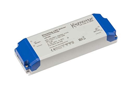 Image of Knightsbridge 12DC50D IP20 12V 50W DC Dimmable LED Driver - Constant Voltage, White