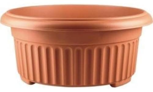 Image of Stewart Corinthian Low Planter, 45cm - Terracotta