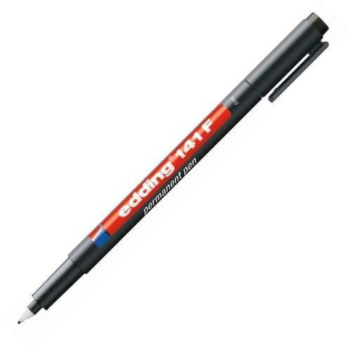 Image of edding 141 F Permanent Markers, Permanent Pens - Fine Point - Black 141f (Single Pen)