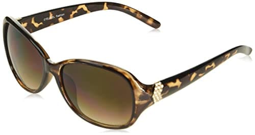 Image of Eyelevel Women's Tanya Oval Ladies Sunglasses, Tortoiseshell Frame/CAT 3 Brown lens with uv400 protection