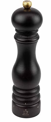 Image of PEUGEOT - Paris u'Select 22 cm Salt Mill - 6 Predefined Grind Settings - Powdered Salt Innovation, Zirlion Mechanism - PEFC-Certified Wood - Made in France - Chocolate Finish