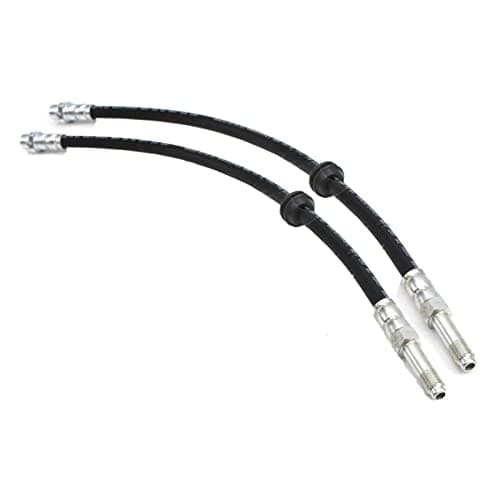Image of 2X Front Brake Hose Pipe Lines for E46 316 320 325 330 E85 Z4 34321165587/34326766966 / 34321164312/1164312