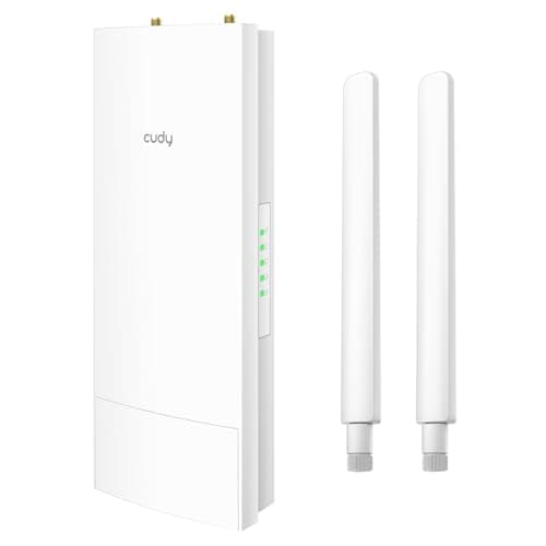Image of Cudy AC1200 Outdoor WiFi Access Point, IP65 Waterproof Dual-Band Wireless AP, Long Range, PoE Powered, Wall/Pole Mount, Beamforming, MU-MIMO, AP1200 Outdoor