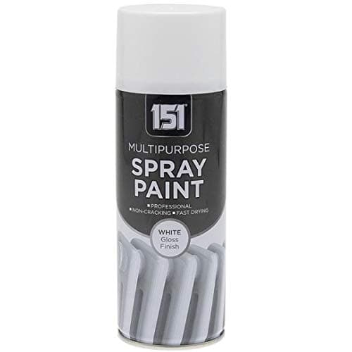 Image of 400ml Professional Quality Fantastic Finish All-Purpose Interior Exterior Household Spray Paint for Wood Metal Plastic Ceramics & More (White Gloss)
