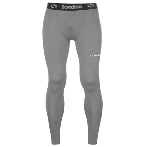 Image of Sondico Mens Core Baselayer Tights Grey Marl XL