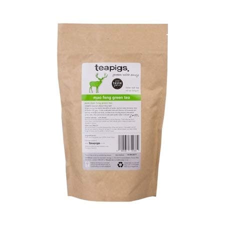 Image of Teapigs Loose Mao Feng Green Tea Bags - Award-Winning Whole Leaf Green Tea with a Light & Delicate Flavour - Naturally Caffeinated & Zero Calories - Great Taste Award Winner - 200g Loose (1 Pack)