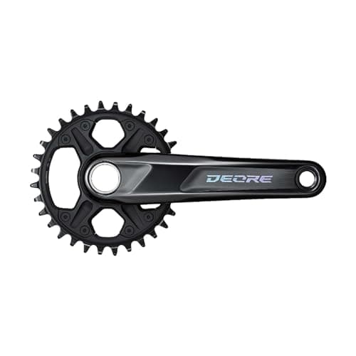 Image of Shimano Deore FC-M6100 Deore chainset, 12-speed, 52 mm chainline, 32T, 170 mm, Black