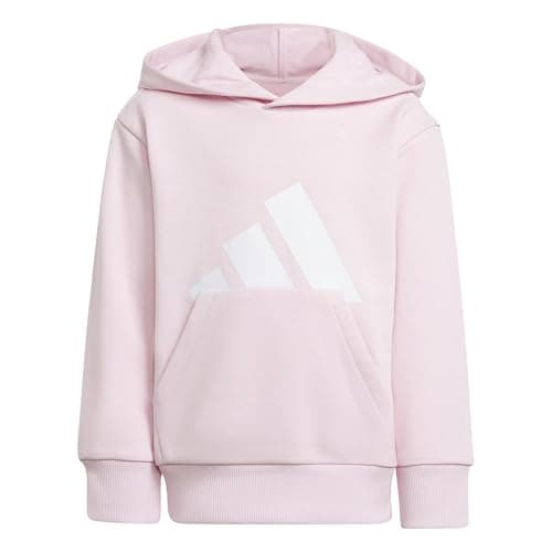 Image of adidas Unisex Kids ESSENTIALS BIG LOGO HOODIE, clear pink/white, 5-6 Years