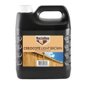 Image of 2X Bartoline Creocote Light Brown 4 Litre
