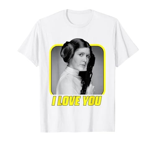 Image of Star Wars Princess Leia I Love You Valentine's Day T-Shirt T-Shirt