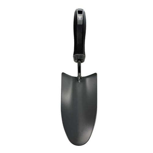 Image of Spear & Jackson 2058NS-SFD Select Carbon Garden Hand Trowel - Durable Carbon Steel Head - Scratch & Rust Resistant Soft Feel Ergonomic Grip - Ideal for Tubs, Borders, Plants, Pots & Everyday Gardening